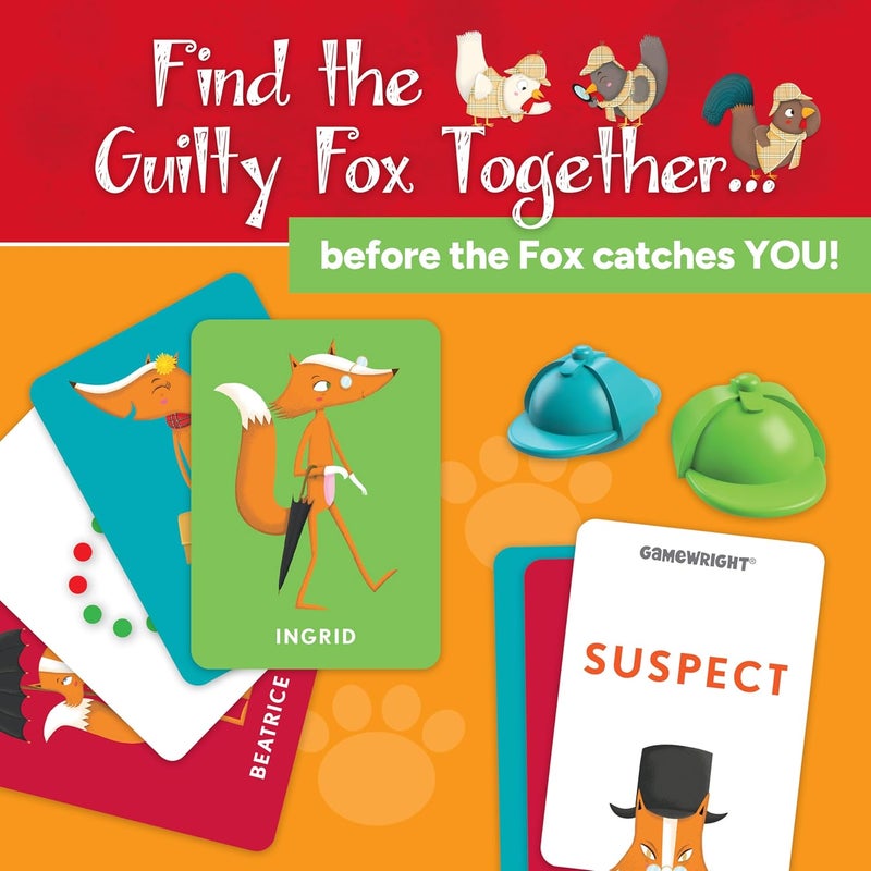 Gamewright Outfoxed! A Cooperative Whodunit Board Game for Kids 5+, Multi-colored, Standard, Model Number: 418 - Image 4