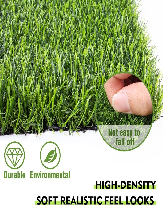 Kesfey 8 Packs 12 x 12 Inch Squares Grass Placemats Artificial Grass Mat Fake Turf Astroturf Squares Placemat Synthetic Grass Turf Patch Washable Green Fake Grass Patch Tiles for Outdoor Picnic Party - Image 4
