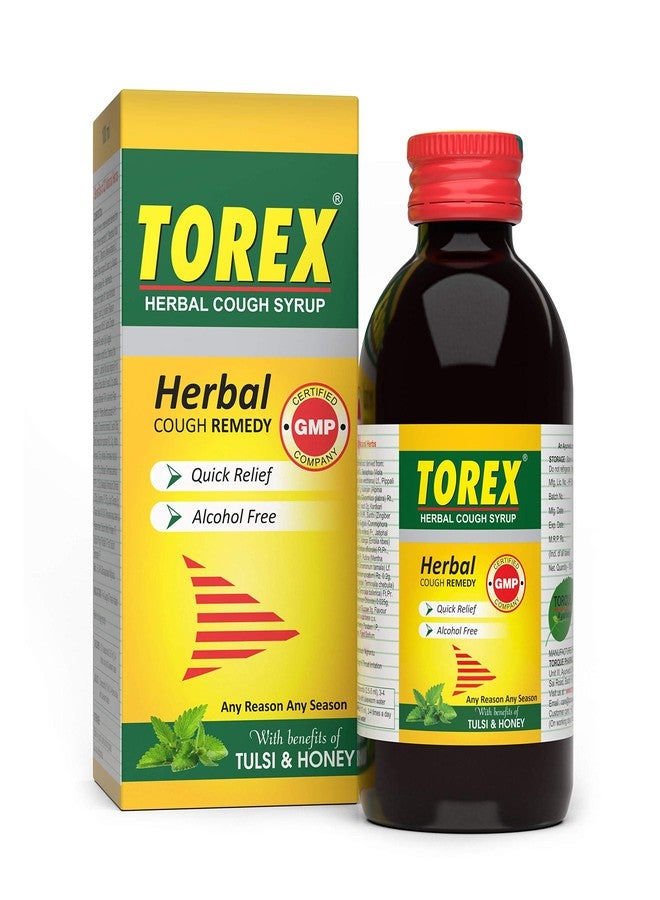 Torex Herbal Cough Syrup-Ayurvedic Cough Relief Syrup with Tulsi and Honey 100% Ayurvedic | Provides Instant Relief from Cough, Cold & Sore Throat-100ml (Pack of 3) - Image 2