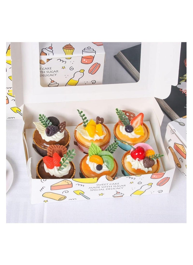 Y&D Simulation Cupcake, Delicate Realistic Artificial Mini Cupcake Models, Fake Cake Dessert Props, for Photography Props Kitchen Home Decoration Display, 6Pcs  - Image 2