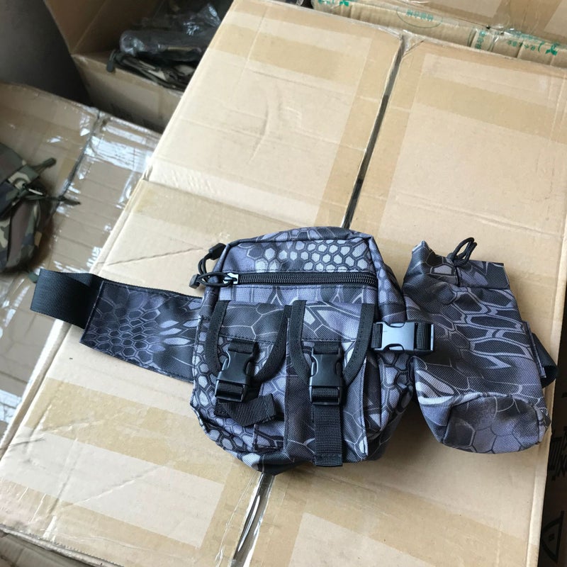 Sports Waist Bag Outdoor Waterproof Water Bottle Waist Bag Outdoor Waist Bag Spot - Image 1