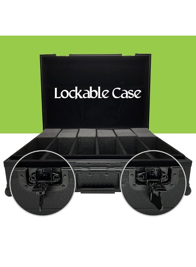 CARDKINGPRO Game Card Storage Case (KingMega Edition) | Compatible with Magic The Gathering, MTG, Cards Against Humanity, All Standard TGC Trading Card Games | Includes 8 Dividers | Fits 5400+ Unsleeved Cards - Image 1