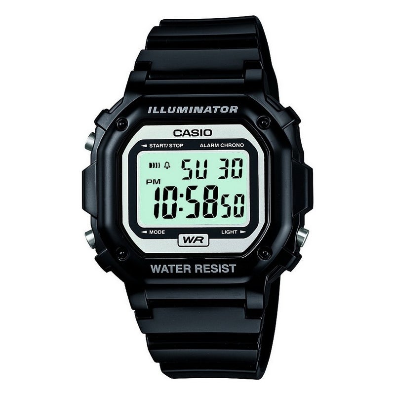 Casio Kids F-108WHC-1ACF Classic Digital Display Quartz Black Watch - Image 1