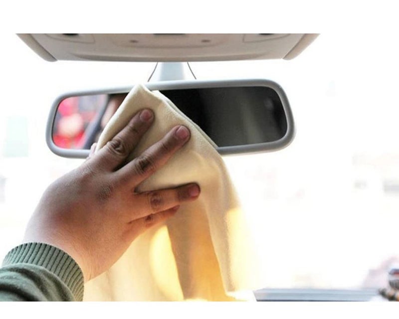 Clean Cham Liquid Absorbing Chamois Microfiber Cloth for Car Bike Cleaning Microfiber Cloth Big 2 Piece 66 CM x 43 CM - Image 3