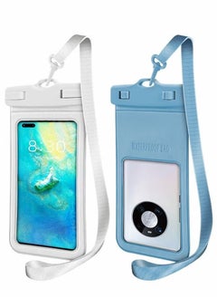 Generic 2 Pack Water Proof Dry Bag Case with Neck Lanyard Underwater Universal Cell Phone Holder Large Protector for iPhone Samsung Galaxy Huawei, Beach Pool Swimming Waterproof Dry Bag  - Image 1