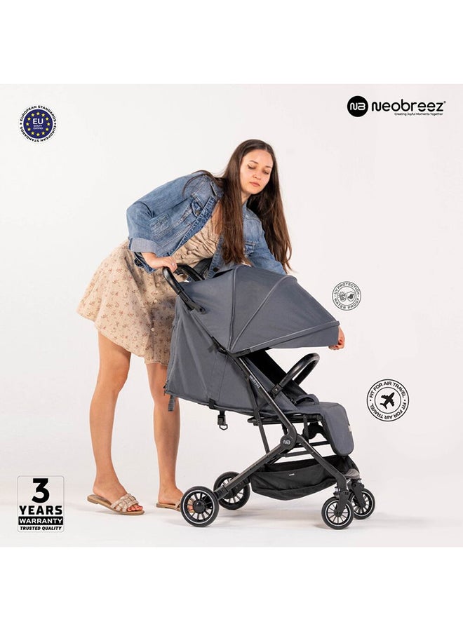 LITEX Ultra-Lightweight Cabin Size Approved Travel Stroller|Trolley Handle Compact Foldable Pushchair,  Baby Kids Todddler Stroller, Travel Trolley,  Waterproof UPF 50+Canopy, 0-3yrs,  15kg,  3yrs Warranty