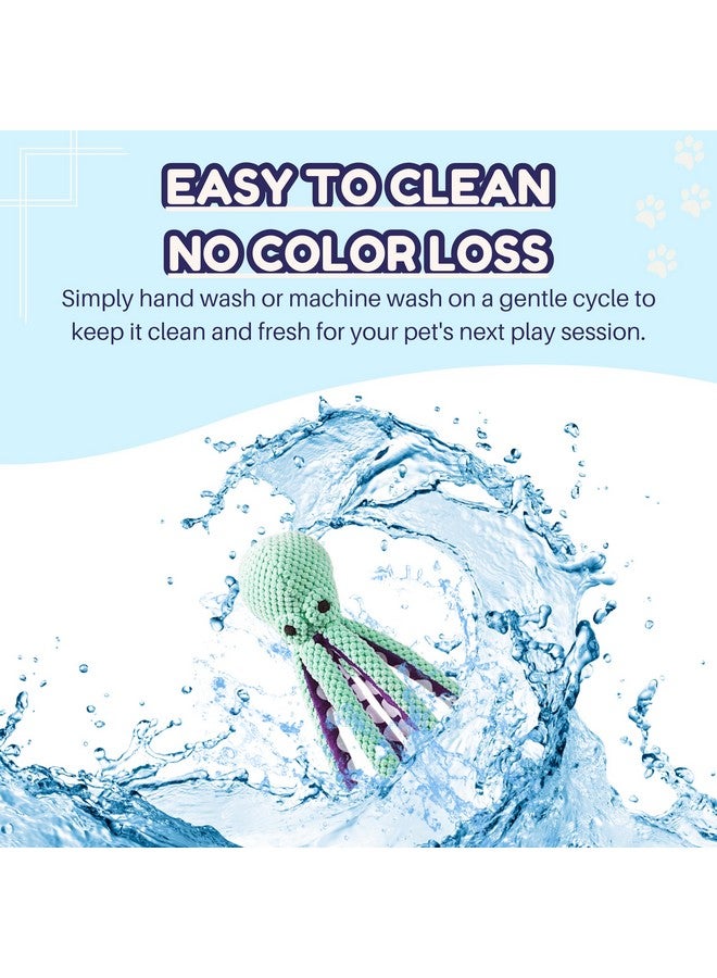 ألعاب الكلاب التي تصدر أصوات صرير، ألعاب الأخطبوط المحشوة للكلاب الكبيرة والمتوسطة والصغيرة والجراء، ألعاب تفاعلية متينة للتسنين واللعب، ألعاب الحيوانات الأليفة، ألعاب مضغ محشوة للكلاب (الحجم: 32 سم) - Image 5