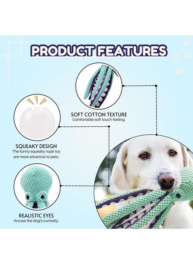 ألعاب الكلاب التي تصدر أصوات صرير، ألعاب الأخطبوط المحشوة للكلاب الكبيرة والمتوسطة والصغيرة والجراء، ألعاب تفاعلية متينة للتسنين واللعب، ألعاب الحيوانات الأليفة، ألعاب مضغ محشوة للكلاب (الحجم: 32 سم) - Image 3