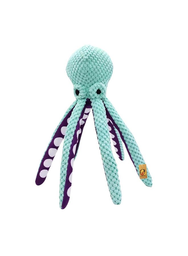 ألعاب الكلاب التي تصدر أصوات صرير، ألعاب الأخطبوط المحشوة للكلاب الكبيرة والمتوسطة والصغيرة والجراء، ألعاب تفاعلية متينة للتسنين واللعب، ألعاب الحيوانات الأليفة، ألعاب مضغ محشوة للكلاب (الحجم: 32 سم) - Image 1