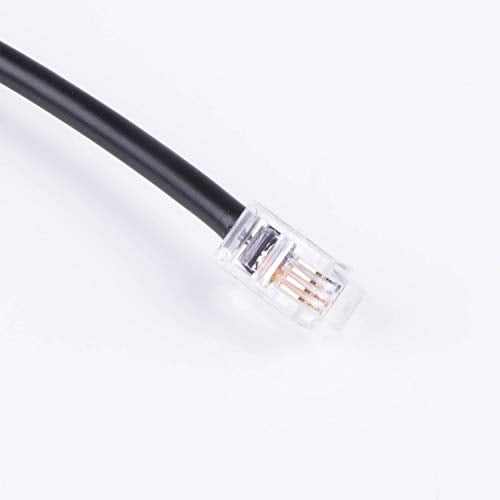 Suamdoen 6 Feet Black Male-to-Male PVC Serial Cable for Meade Telescope Control, Connects PC to Meade 497 AutoStar or AudioStar, 4P4C RS232, 180cm Length - Image 4