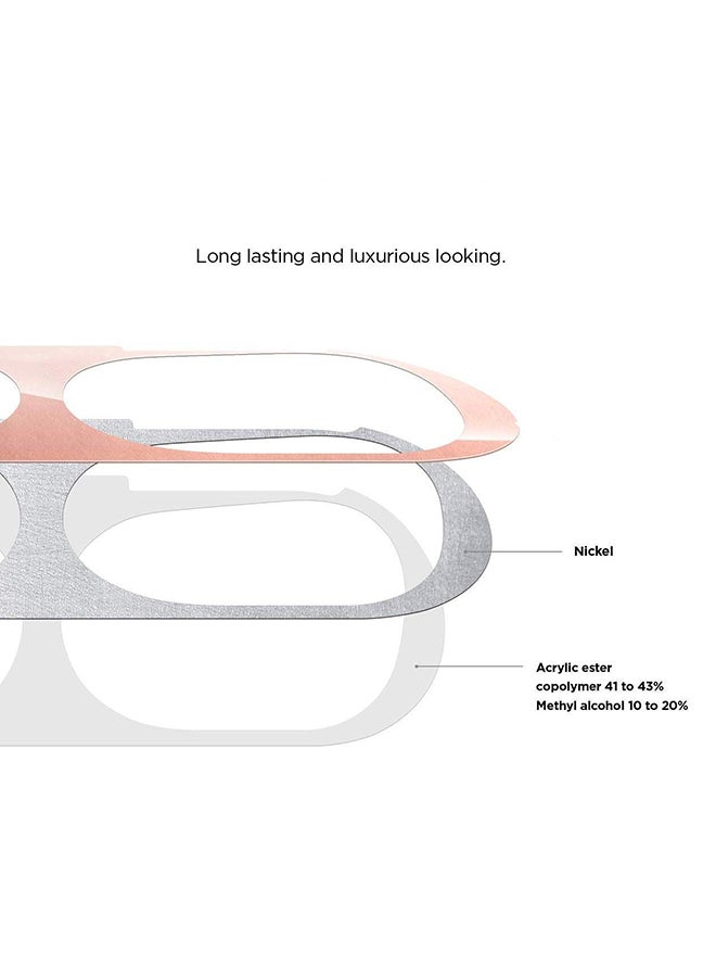 Dust Guard For Apple AirPods Pro White/Pink - Image 3