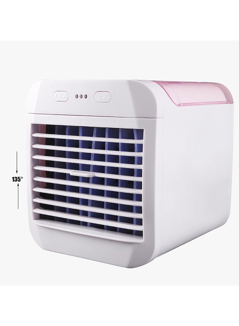 general Portable Water-Cooled Air Cooler, Mini Air Conditioner Small Fan Cooler with Water Cooling USB Office Desk Desktop Dormitory for Desktop Office Home Bedroom Car Outdoor Camping - Image 3