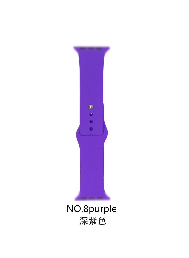Apple Watch Band 45mm Soft Silicone Sport Band Replacement Wrist Strap Compatible for iWatch Apple Watch Series 7 (45mm) - Image 2