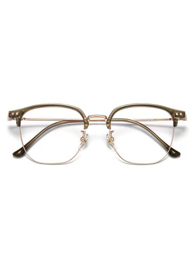 بوكيلار نظارات نسائية PUKCLAR نصف إطار TR90 تيتانيوم خفيفة جداً تجميل الوجه عدسات غير طبية للأعمال والاستخدام اليومي - Image 2