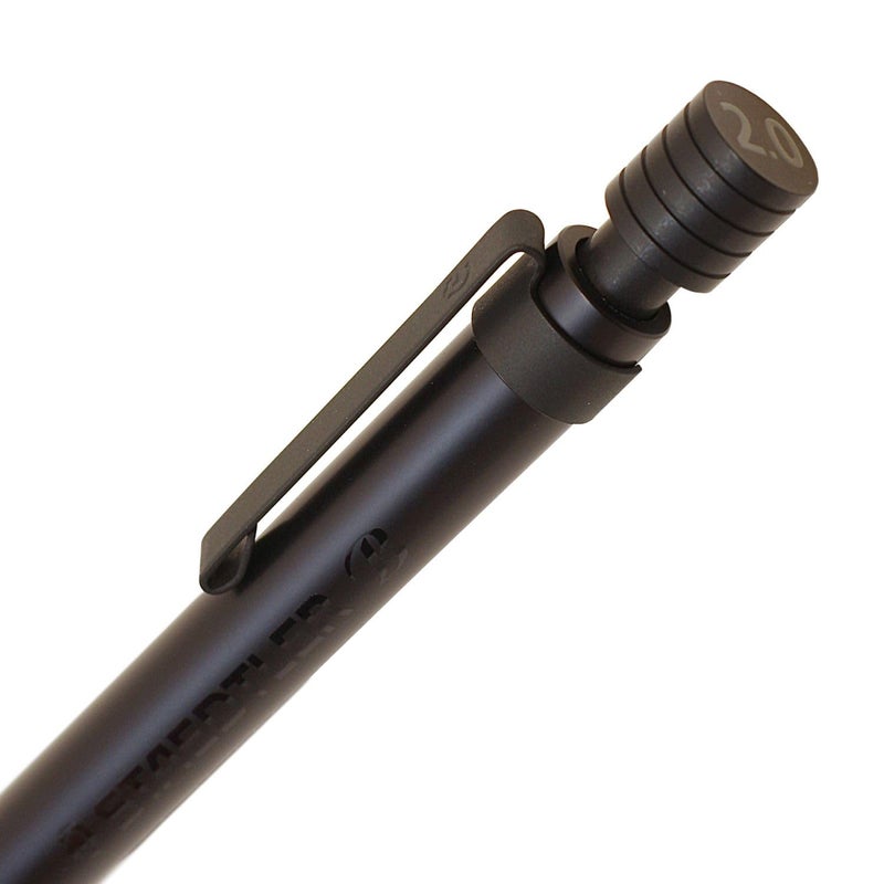 Staedtler 925 35-20B Mechanical Pencil, 0.08 inch (2 mm), Drafting Mechanical Pencil, All Black - Image 3