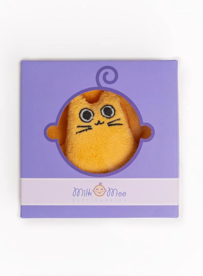 ميلك آند مو Tombish Cat Pattern Blanket Polyester Orange 30x30cm