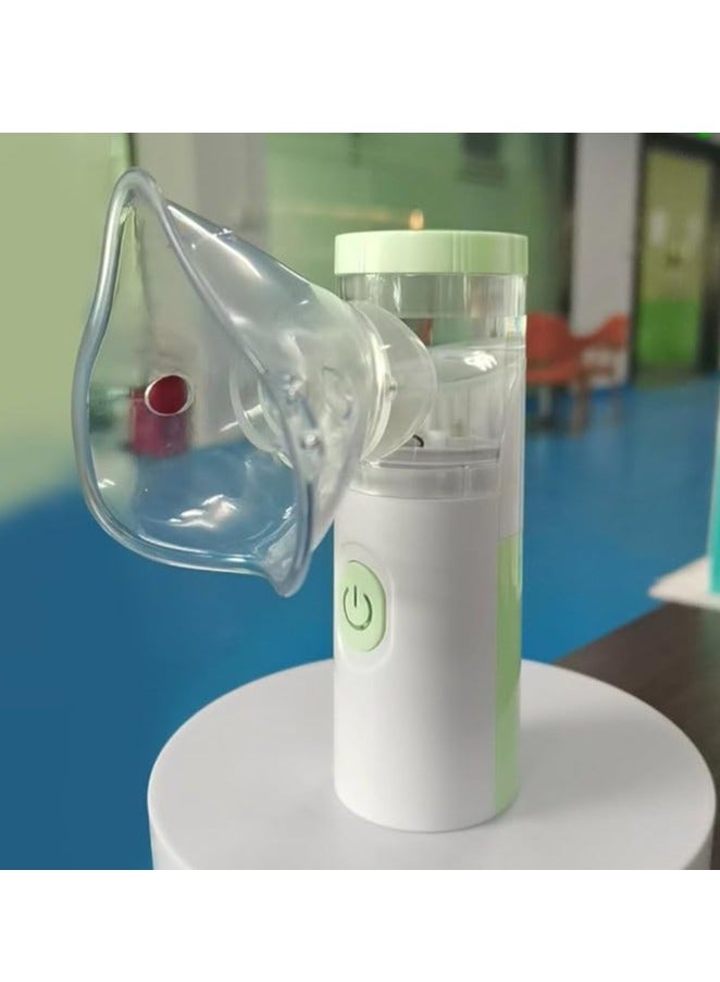 Generic Portable Family Mesh Inhaler – Lightweight, Low Noise, High-Speed Vaporizer, Green Color - Image 3