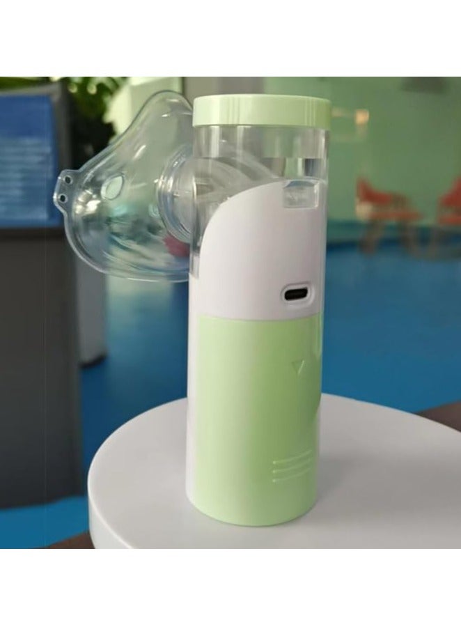 Generic Portable Family Mesh Inhaler – Lightweight, Low Noise, High-Speed Vaporizer, Green Color - Image 2