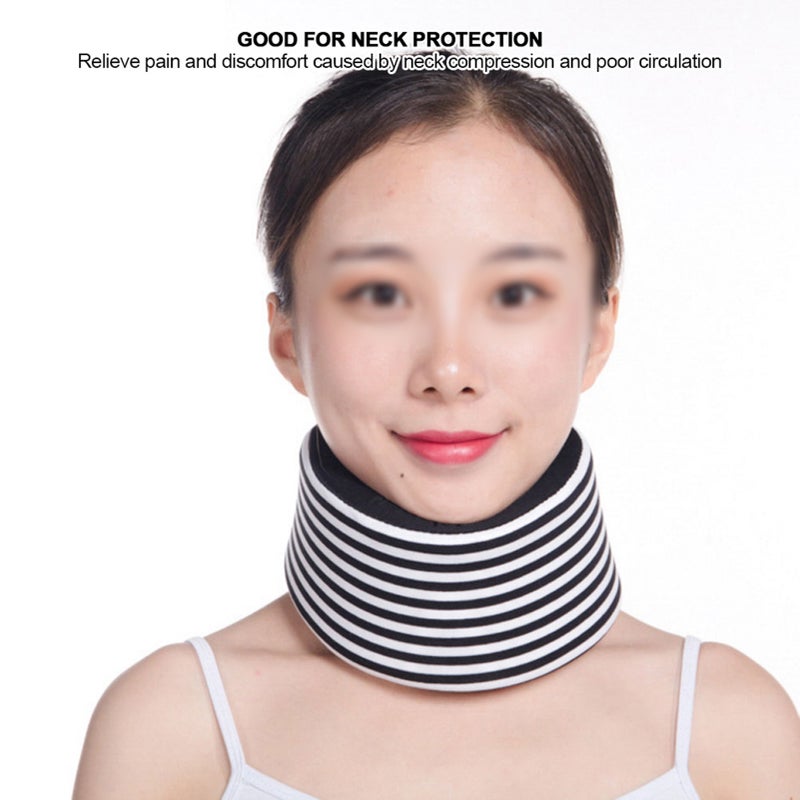 Adjustable Sponge Neck Brace Cervical Collar Neck Support Neck Pain Relief (L) - Image 2