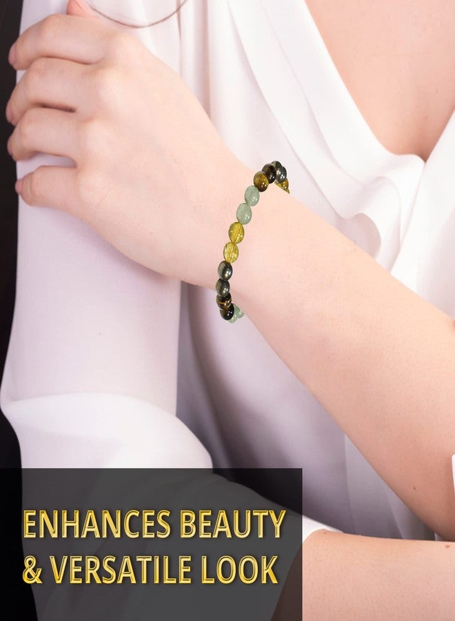 ANAYA AGATE Money Attraction Bracelet for Wealth, Prosperity & Success - Abundance & Good Luck Feng Shui Bracelet with Pyrite, Citrine, Tiger Eye & Green Aventurine Crystals for Women & Men - Image 4