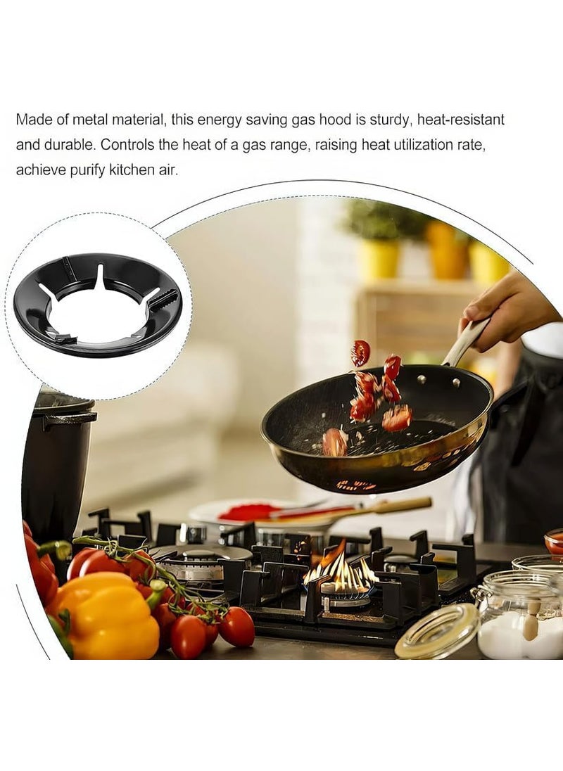 Ekdant EKDANT Black Gas Stove Burner Stand Gas Chula with Jali Ring Fire Windproof EnergySaving Stand Durable 4Leg Support for Glass Top Cooking 07MM PACK OF 2  - Image 3