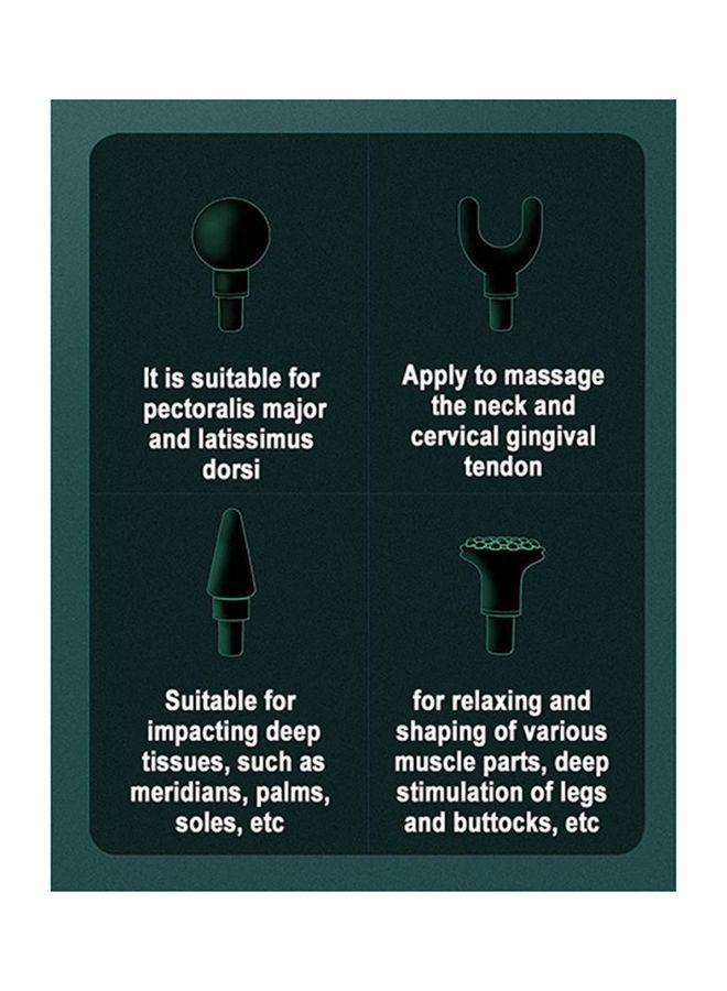 إسكدنيا مسدس تدليك فاسيا مع 4 رؤوس - Image 3