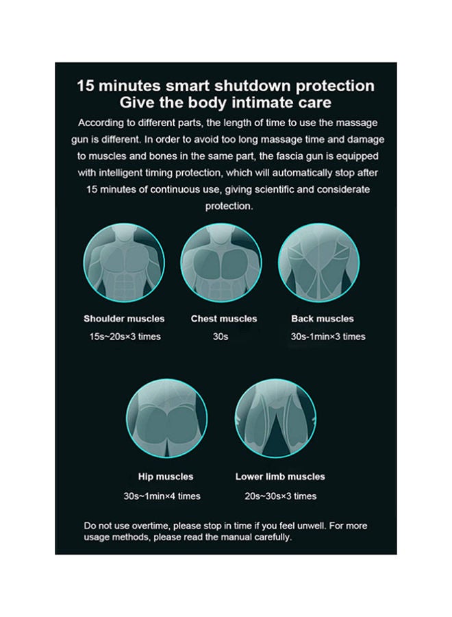 إسكدنيا مسدس تدليك فاسيا مع 4 رؤوس - Image 4