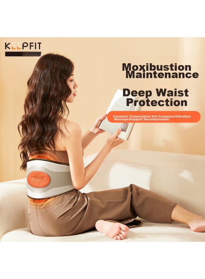 Keepfit Kepufei Waist Massager, Heating Back Support Belt, Hot Compress, Warmth, Lumbar Disc Treatment, Waist Support, Lumbar Massage Device, Pain Relief, Kpf-w04 - Image 1