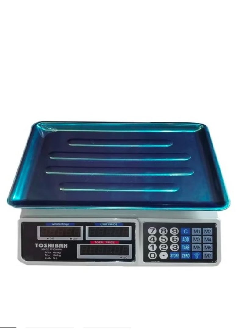 ميزان  ديجيتال + كابل شحن يتحمل حتى 40 كيلو جرام - Image 1