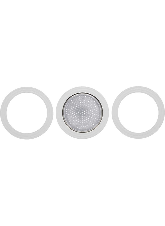 BIALeTTI Bialetti 3 gaskets + 1 Plate 1 Cup  - Image 1