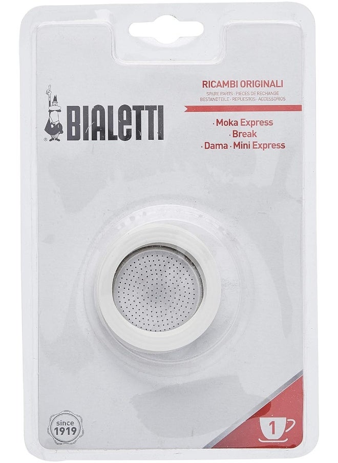 BIALeTTI Bialetti 3 gaskets + 1 Plate 1 Cup  - Image 2