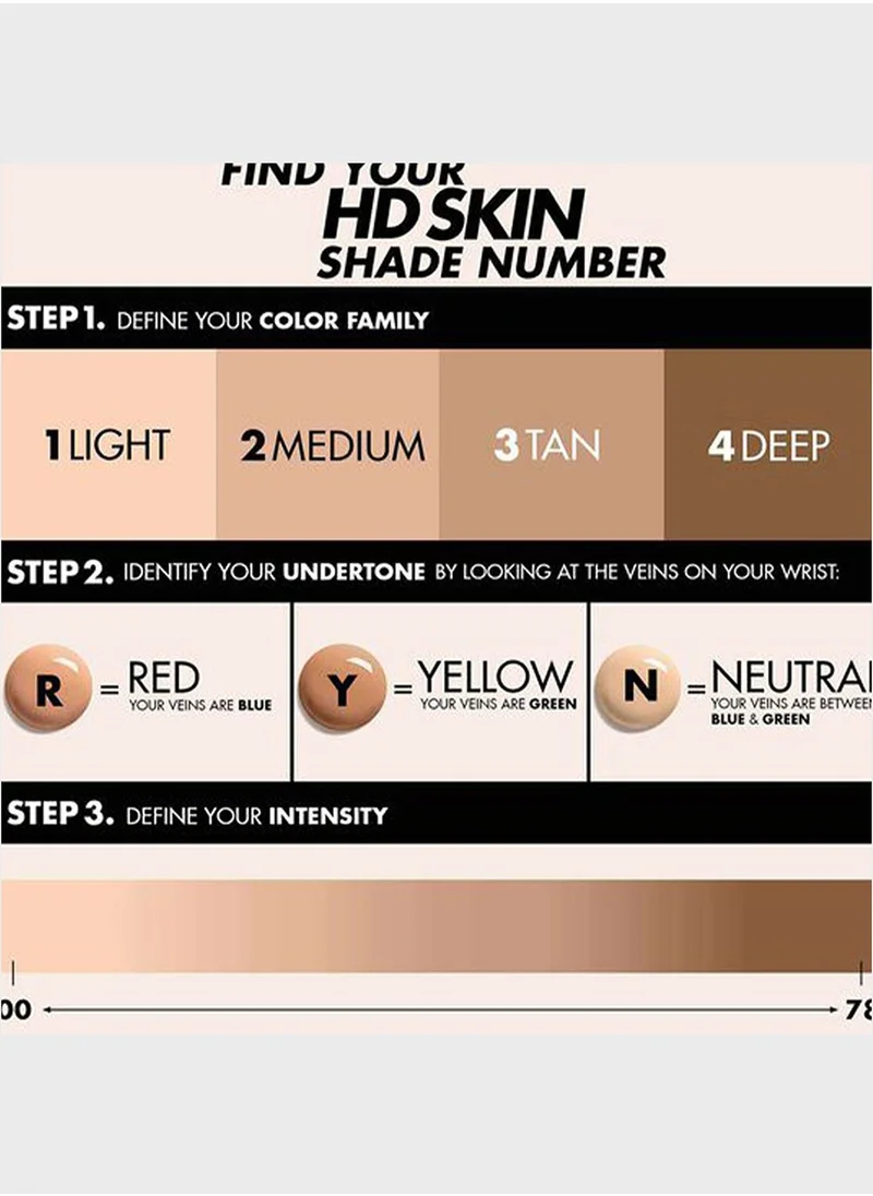 MAKE UP FOR EVER HD Skin Foundation - 30Ml - 1N10