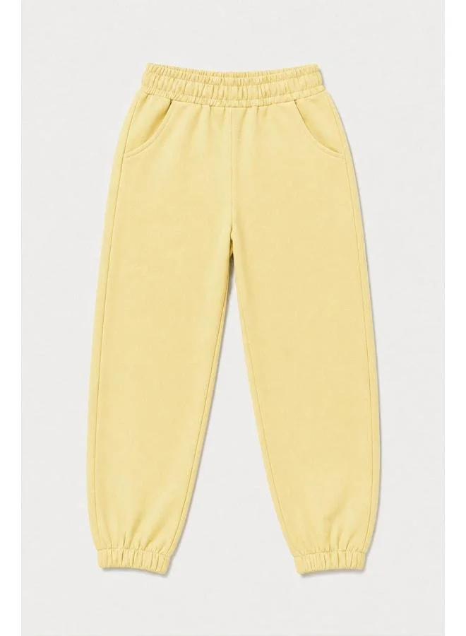Perendi Elastic Comfortable Cut Pocketed Unisex Sweatpants for Boys and Girls.