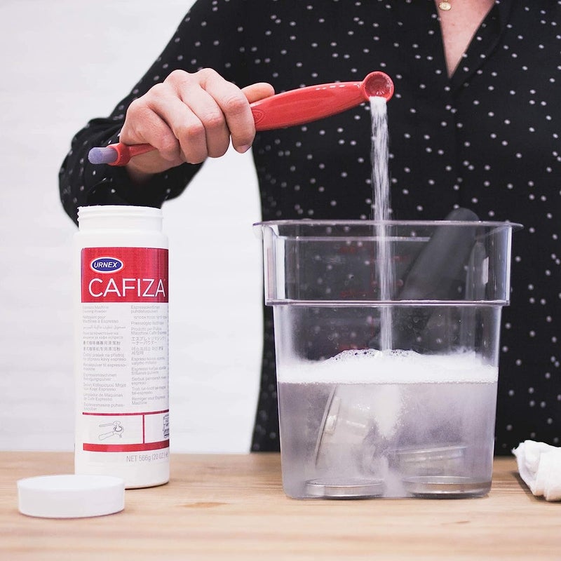 Urnex مسحوق تنظيف ماكينة الإسبريسو أورنيكس كافيزا الاحترافي 566 جرام (عبوتان) - صنع في الولايات المتحدة الأمريكية - Image 5