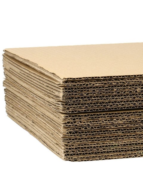 100 Pack 12 X 9 Inch Corrugated Cardboard Sheets Brown Kraft Cardboard Sheets For Crafts Flat Cardboard Filler Insert Sheet Pads For Packing Mailing Moving
