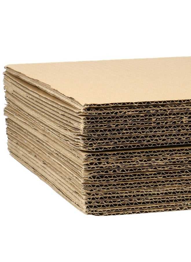 100 Pack 12 X 9 Inch Corrugated Cardboard Sheets Brown Kraft Cardboard Sheets For Crafts Flat Cardboard Filler Insert Sheet Pads For Packing Mailing Moving