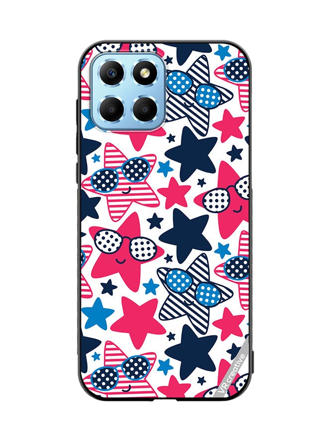 VR CREATIVE Protective Case Cover For Honor X8 5G Star Pattern Vector Design Multicolour - Image 1