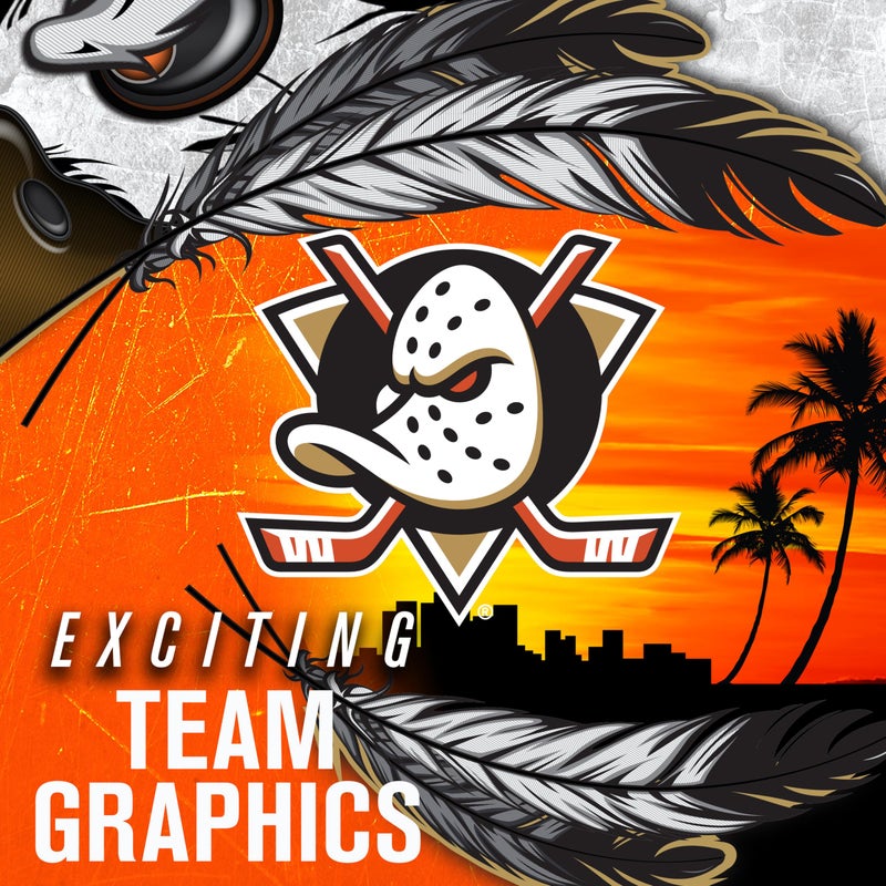 Franklin Sports Anaheim Ducks Nhl Team Logo Mini Hockey Goalie Mask With Case - Collectible Goalie Mask With Official Nhl Logos And Colors - Image 4