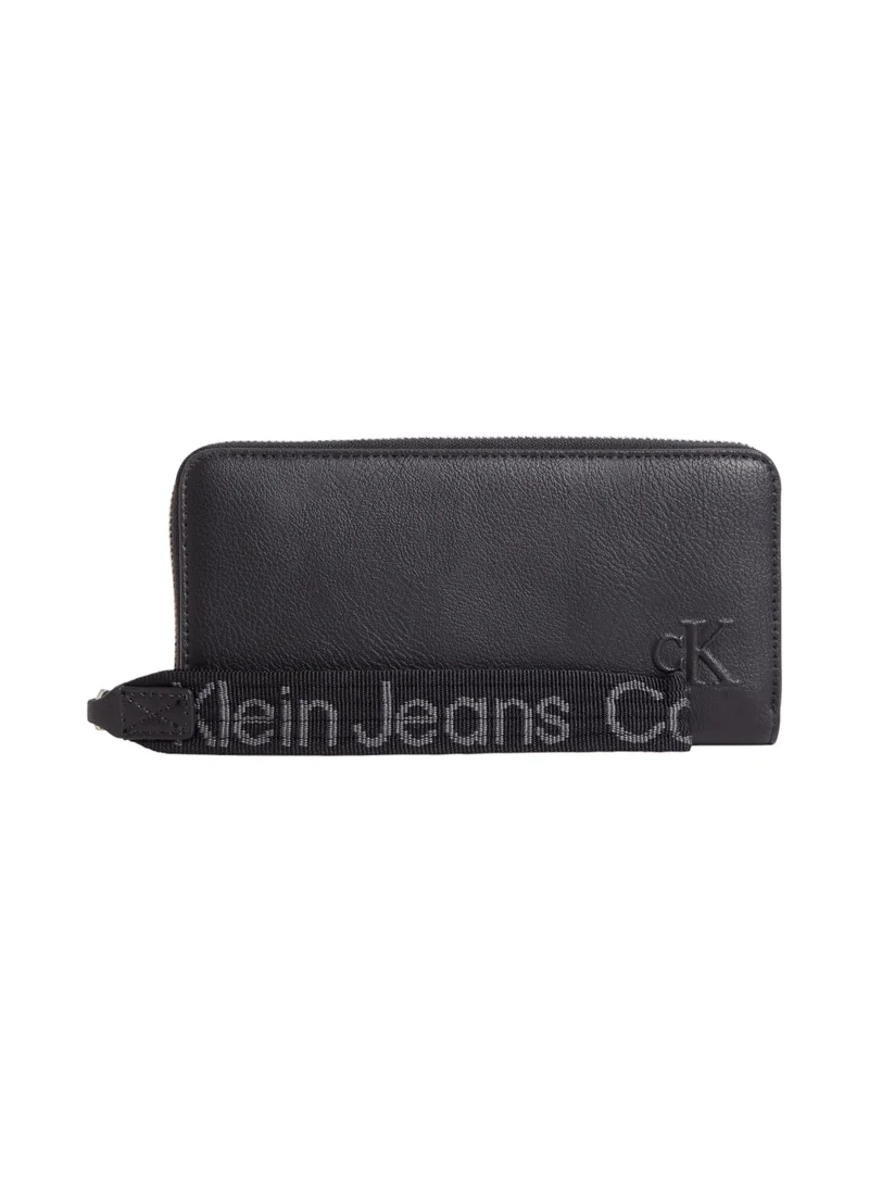 Calvin Klein Jeans Women's Ultralight Zip Arround Wallet - Faux Leather, Black