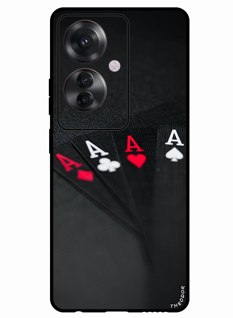 Theodor Protective Case Anti Scratch Shock Proof Bumper Cover For Oppo Reno 11F AAAA Cards - Image 1