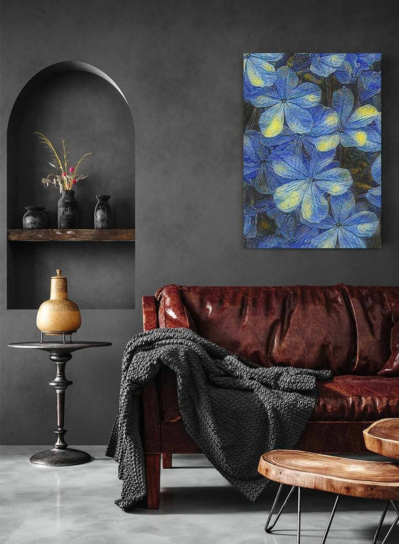 لوحة كانفاس على إطار خشبي، تصميم ازهار حالمة، للمنزل، غرفة المعيشة، المكتب، الديكور - Image 2