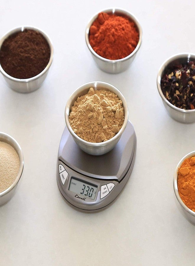 Escali Pico PR500S Precision Kitchen Food Scale for Baking and Cooking, Lightweight and Durable Design, LCD Digital Display, Lifetime ltd. Warranty, Metallic Small - Image 5