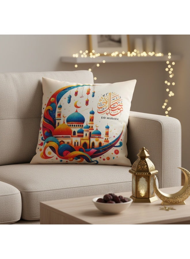 نجفة شوب كوفر كوشن رمضاني بتصميم إسلامي مميز، يُباع كغلاف فقط - Image 4