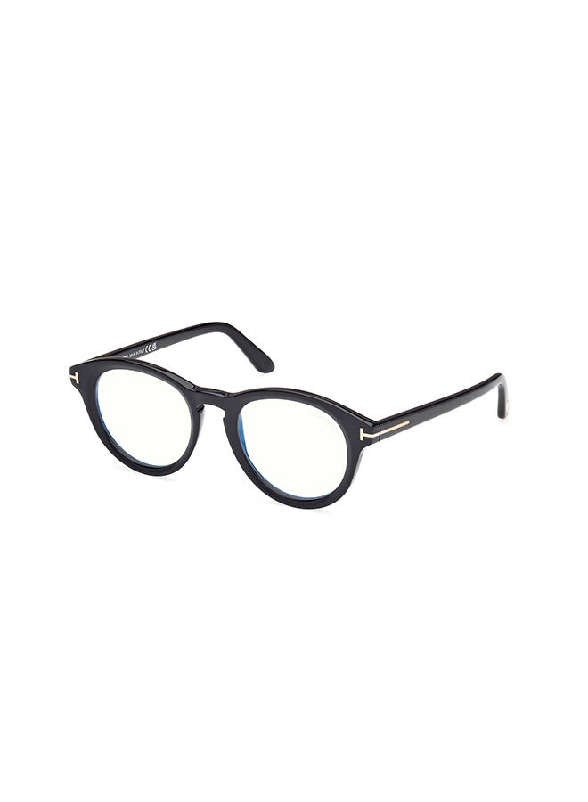 TOM FORD Men's Round Eyeglass Frames Shiny Black TOMFORD FT5940-B00149 49 mm - Image 1