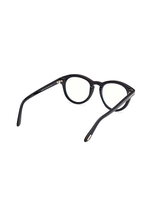 TOM FORD Men's Round Eyeglass Frames Shiny Black TOMFORD FT5940-B00149 49 mm - Image 5