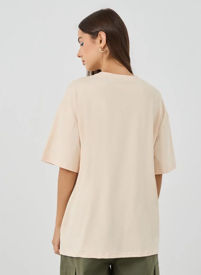 Take Two Take Two Graphic Printed Oversized T-Shirt