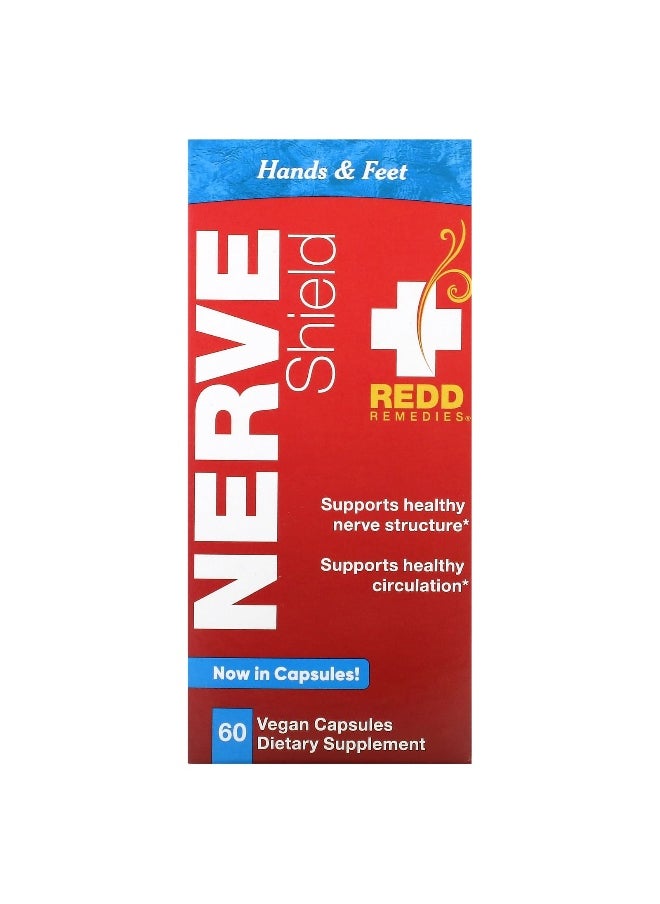 REDD REMEDIES Redd Remedies, Nerve Shield, Hands & Feet, 60 Vegan Capsules  - Image 1