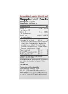 REDD REMEDIES Redd Remedies, Nerve Shield, Hands & Feet, 60 Vegan Capsules  - Image 2
