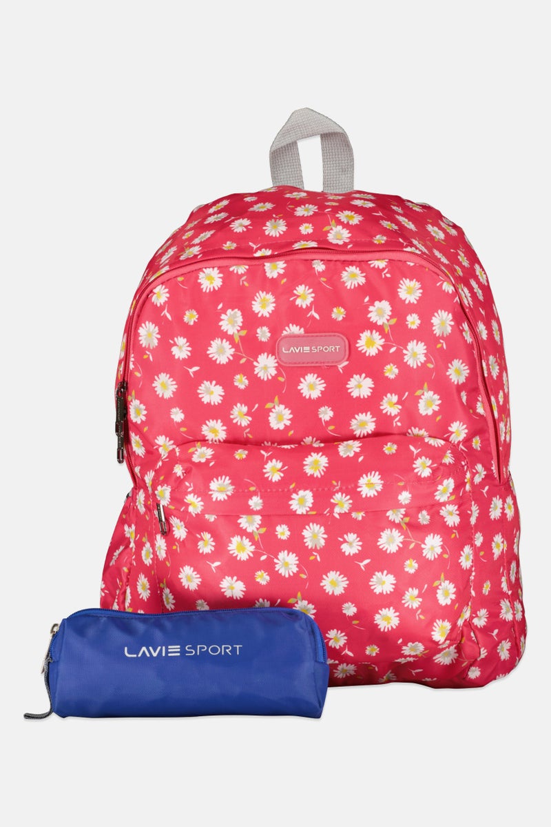 Lavie Women Allover Print Backpack, Multicolor - Image 1