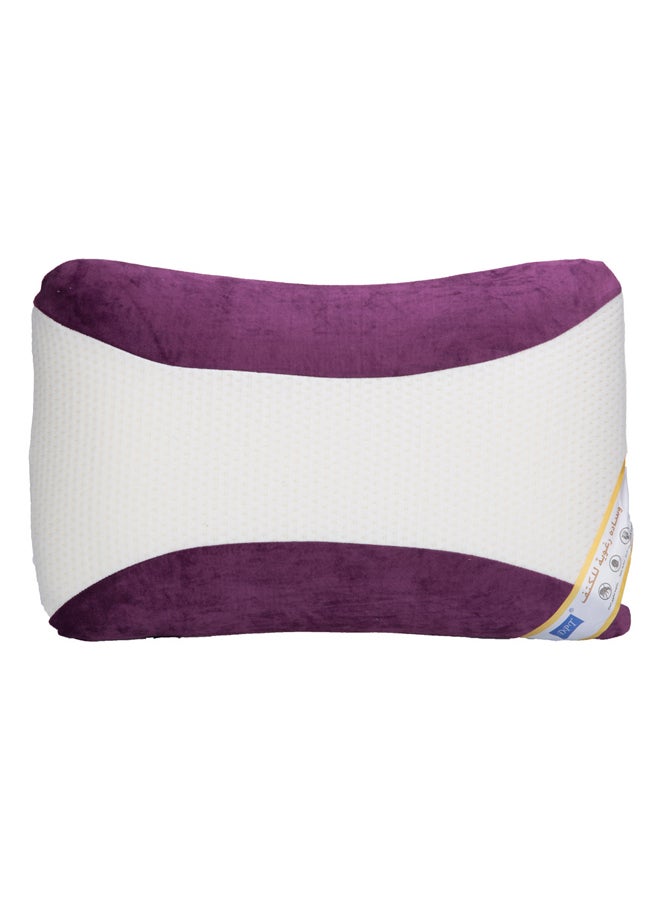 AL SANIDI Medical pillow with memory foam filling, Anti-Bacterial Neck and Shoulder Support Pillow, Lilac*White, Size 40*60 Cm - Image 2